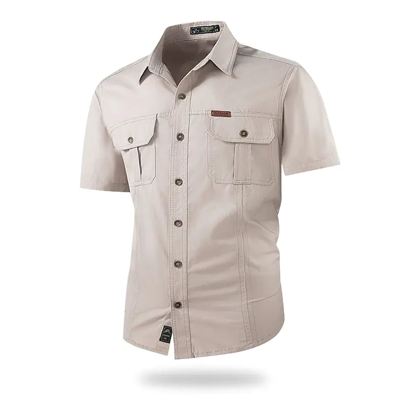 outdoor casual short-sleeve work shirt