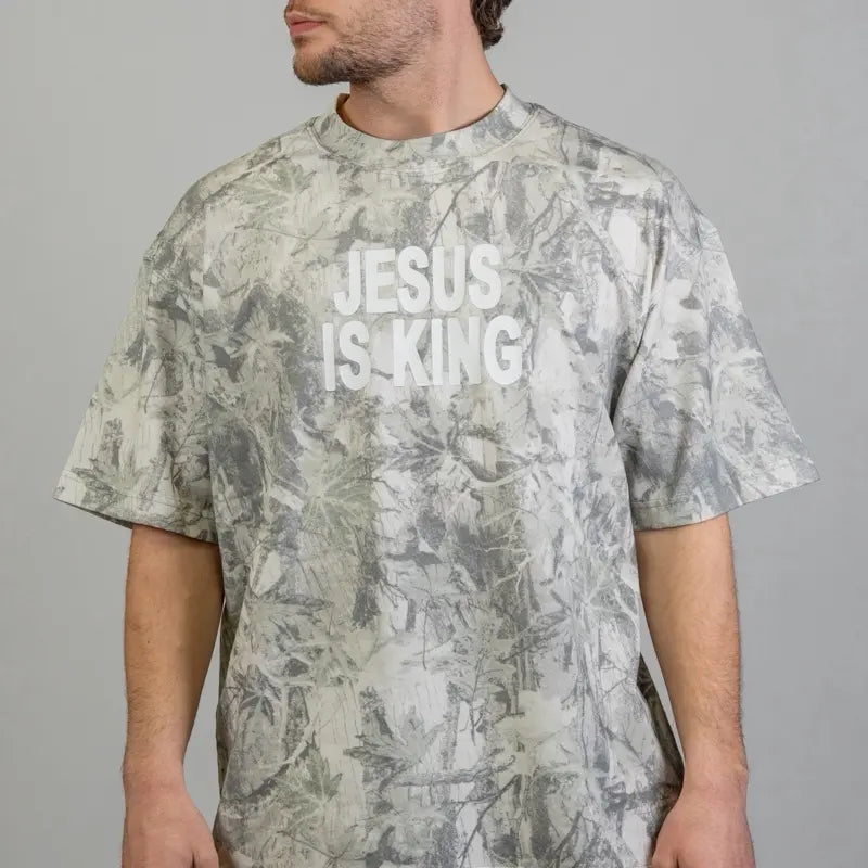 Jesus Is King Camo Faith Tee