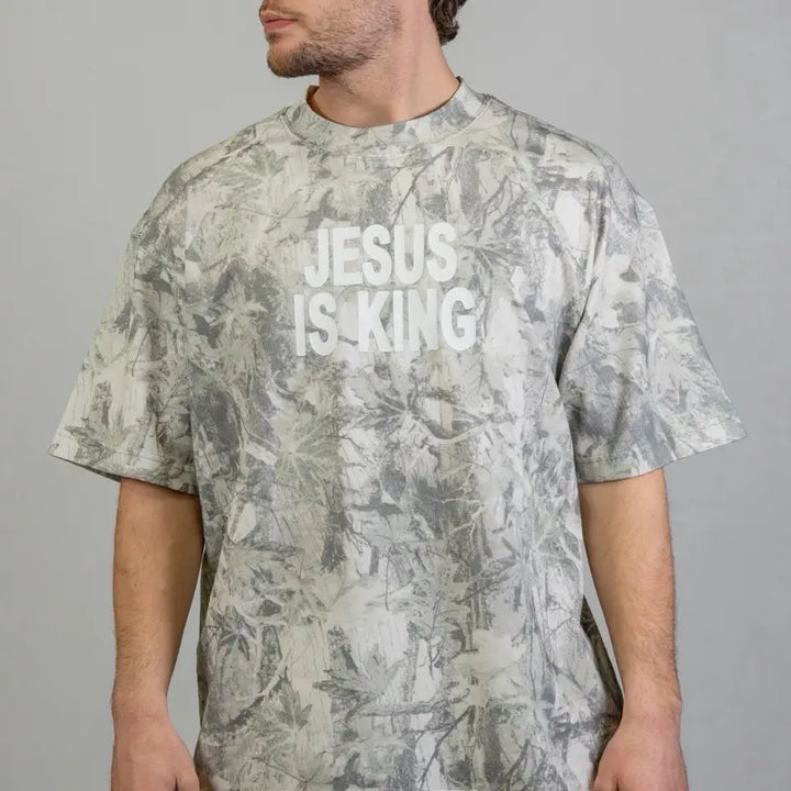 Jesus Is King Camo Faith Tee