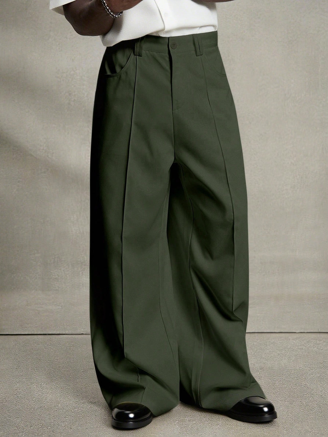 Elite Drape Wide-Leg Trousers