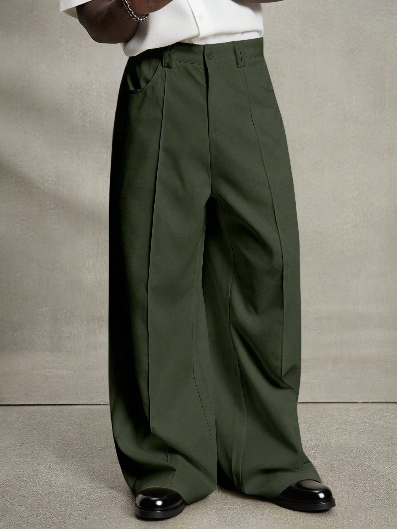 Elite Drape Wide-Leg Trousers
