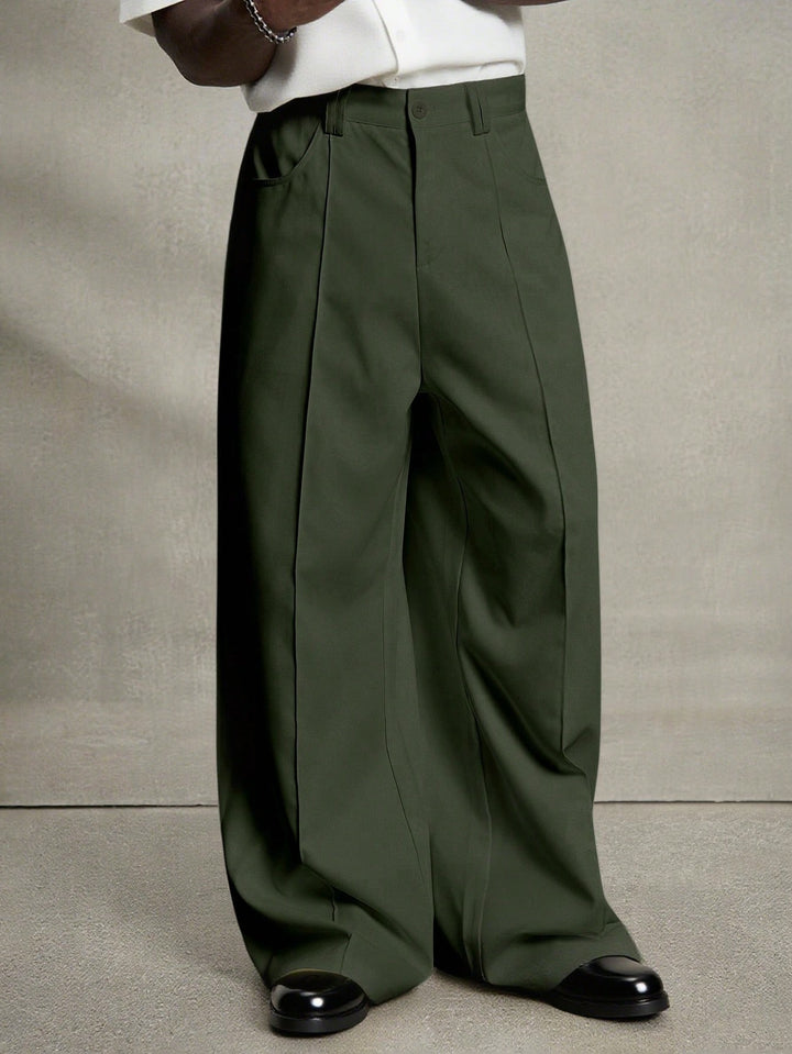 Elite Drape Wide-Leg Trousers