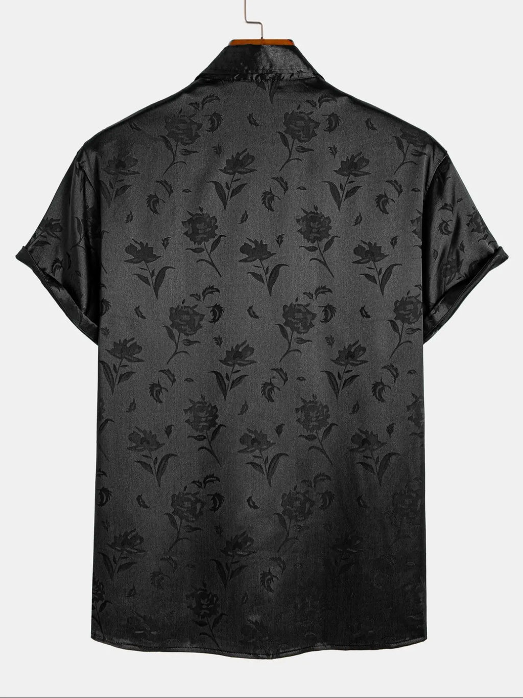 Midnight Bloom Jacquard Resort Shirt