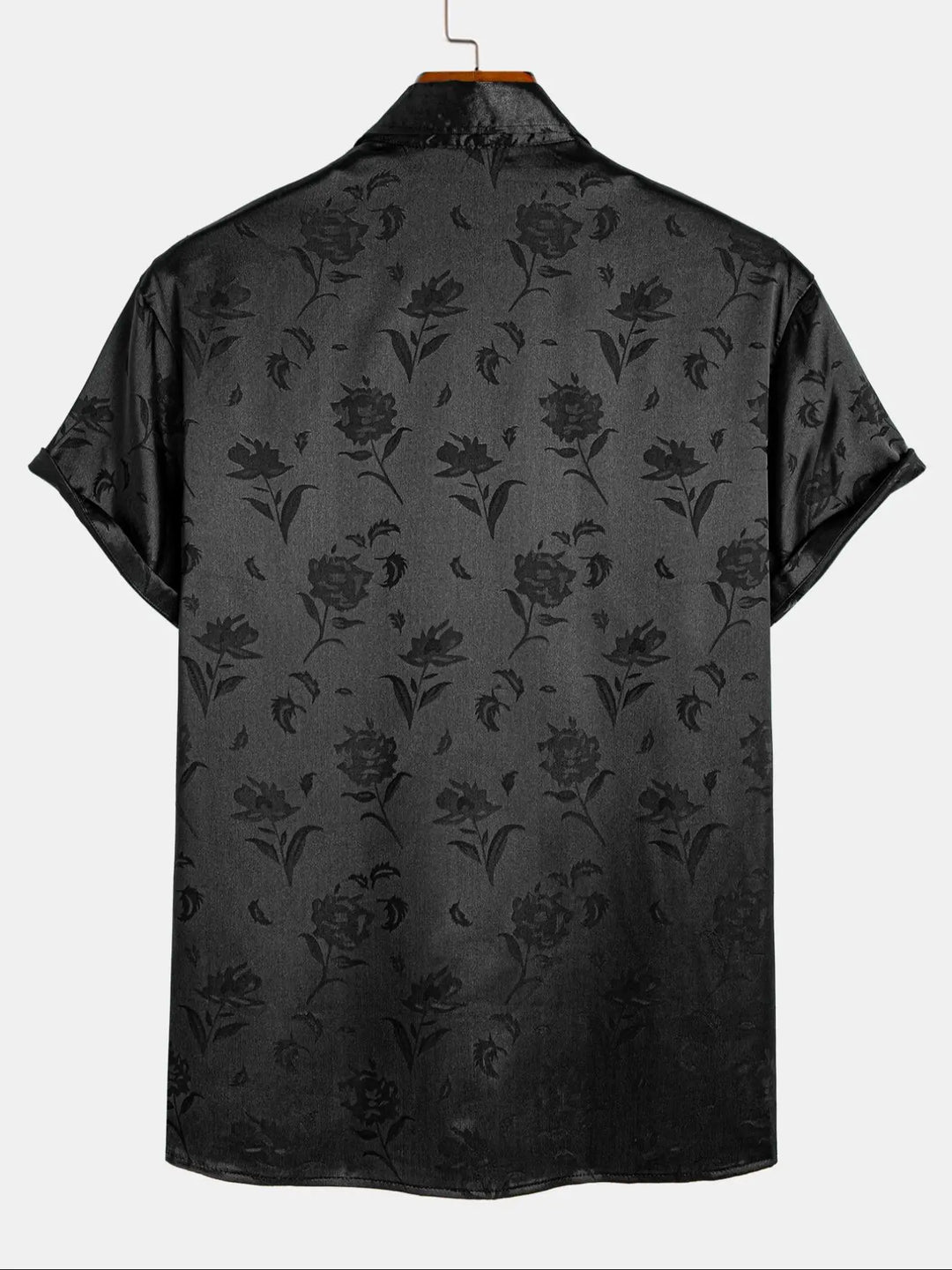 Midnight Bloom Jacquard Resort Shirt