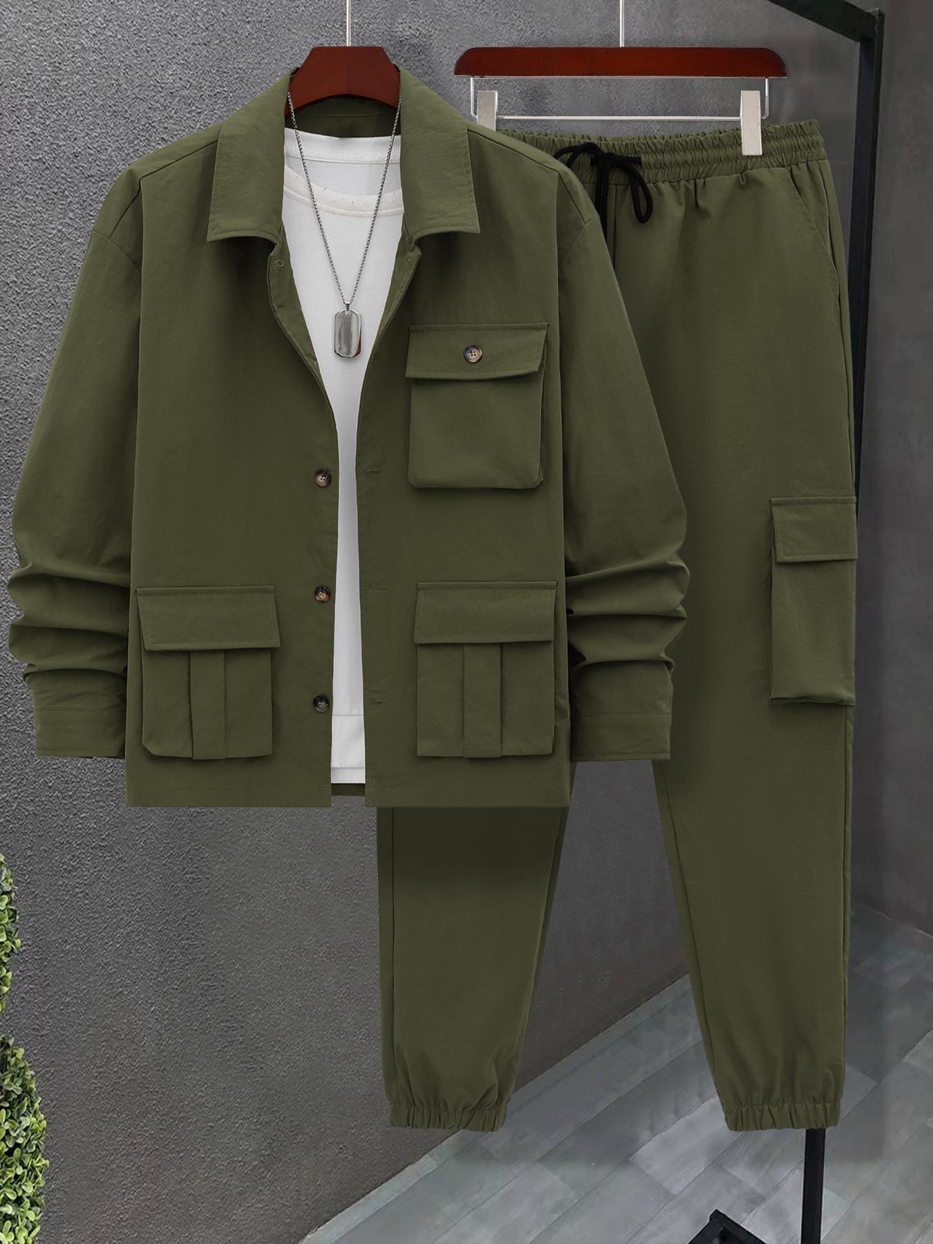 Urban Utility Cargo Jacket & Pants Set