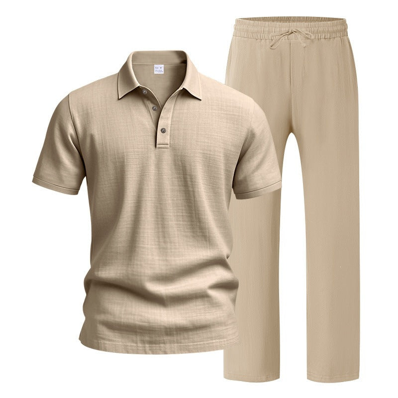 Men’s Linen Beach Two Piece Set