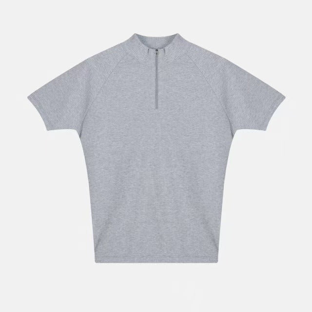 MUSCLE FIT PERFORMANCE ZIPPED POLO
