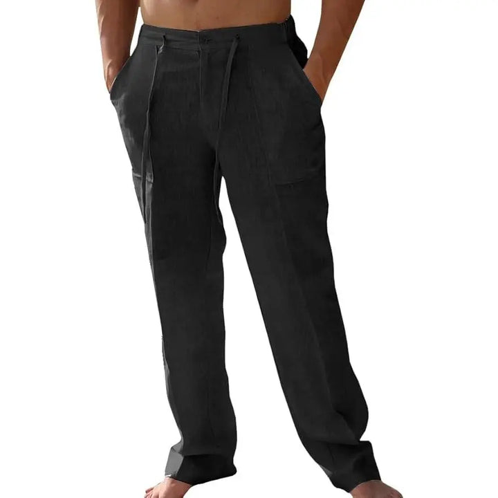 Coastal Linen Drawstring Trousers