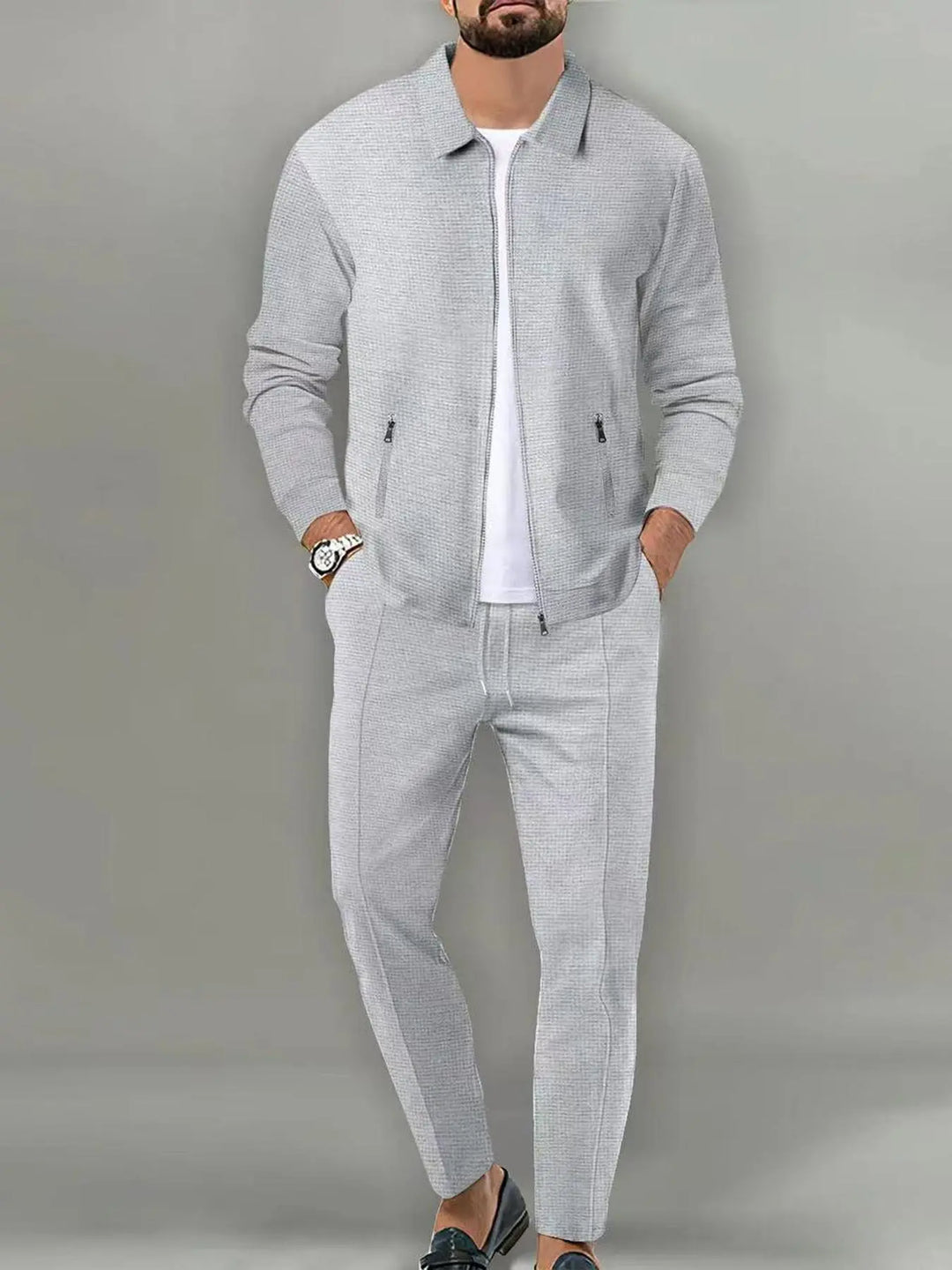 Luxe Zip Knit Tracksuit Set