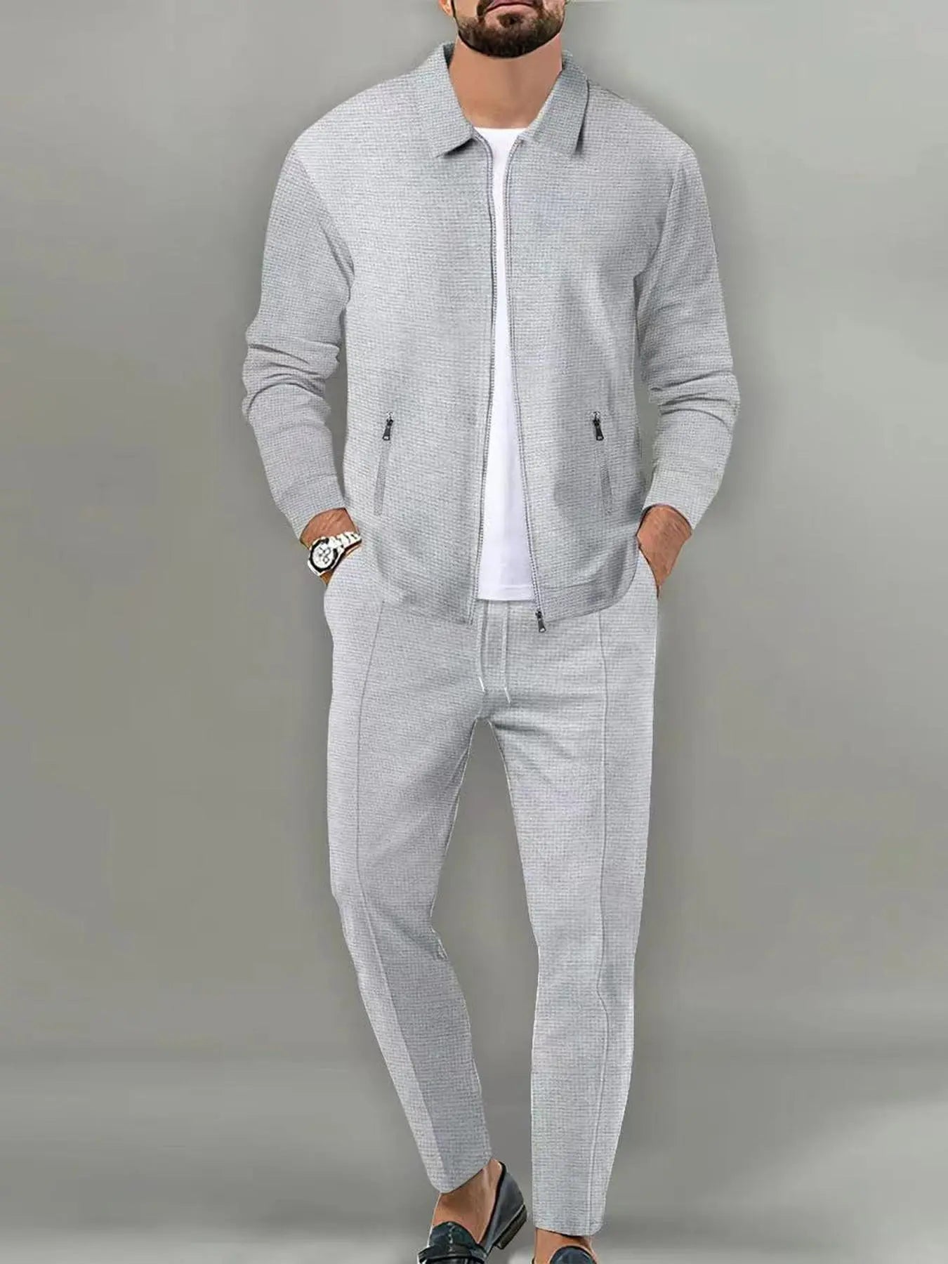 Luxe Zip Knit Tracksuit Set