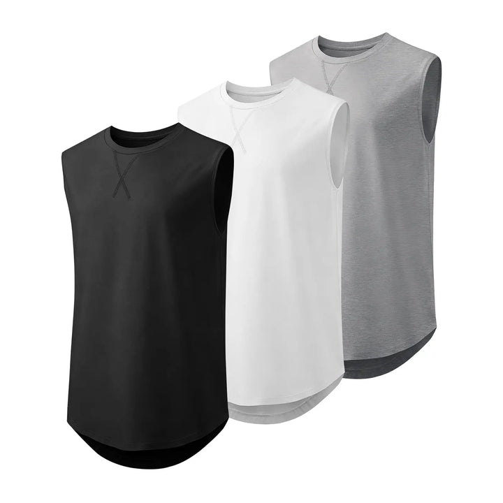 Extended Curve Hem Muscle Tee