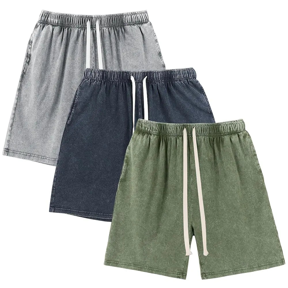Acid Wash Sweat Shorts