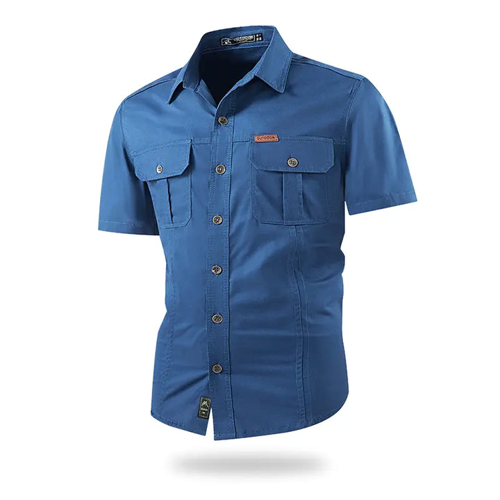 outdoor casual short-sleeve work shirt