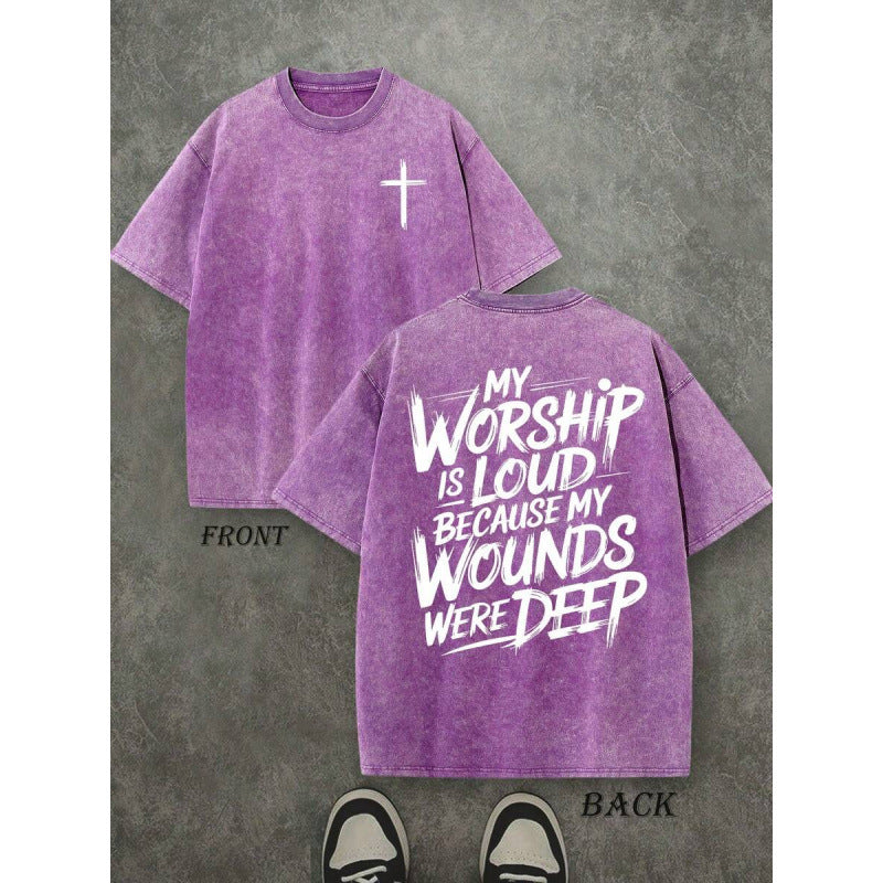 Worship Is Loud Vintage Faith Graphic Tee
