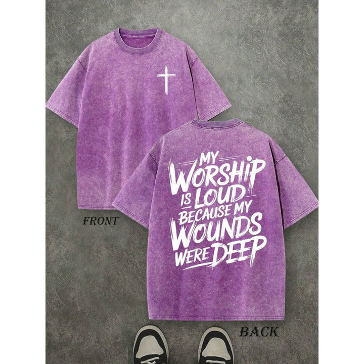 Worship Is Loud Vintage Faith Graphic Tee