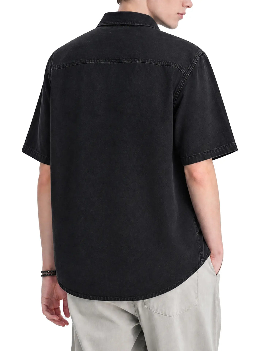 Vintage Denim Short Sleeve Shirt