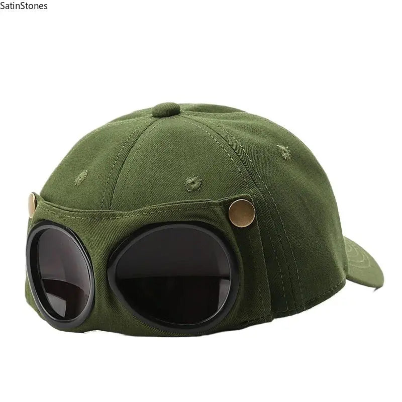 AVIATOR GOGGLE BASEBALL CAP