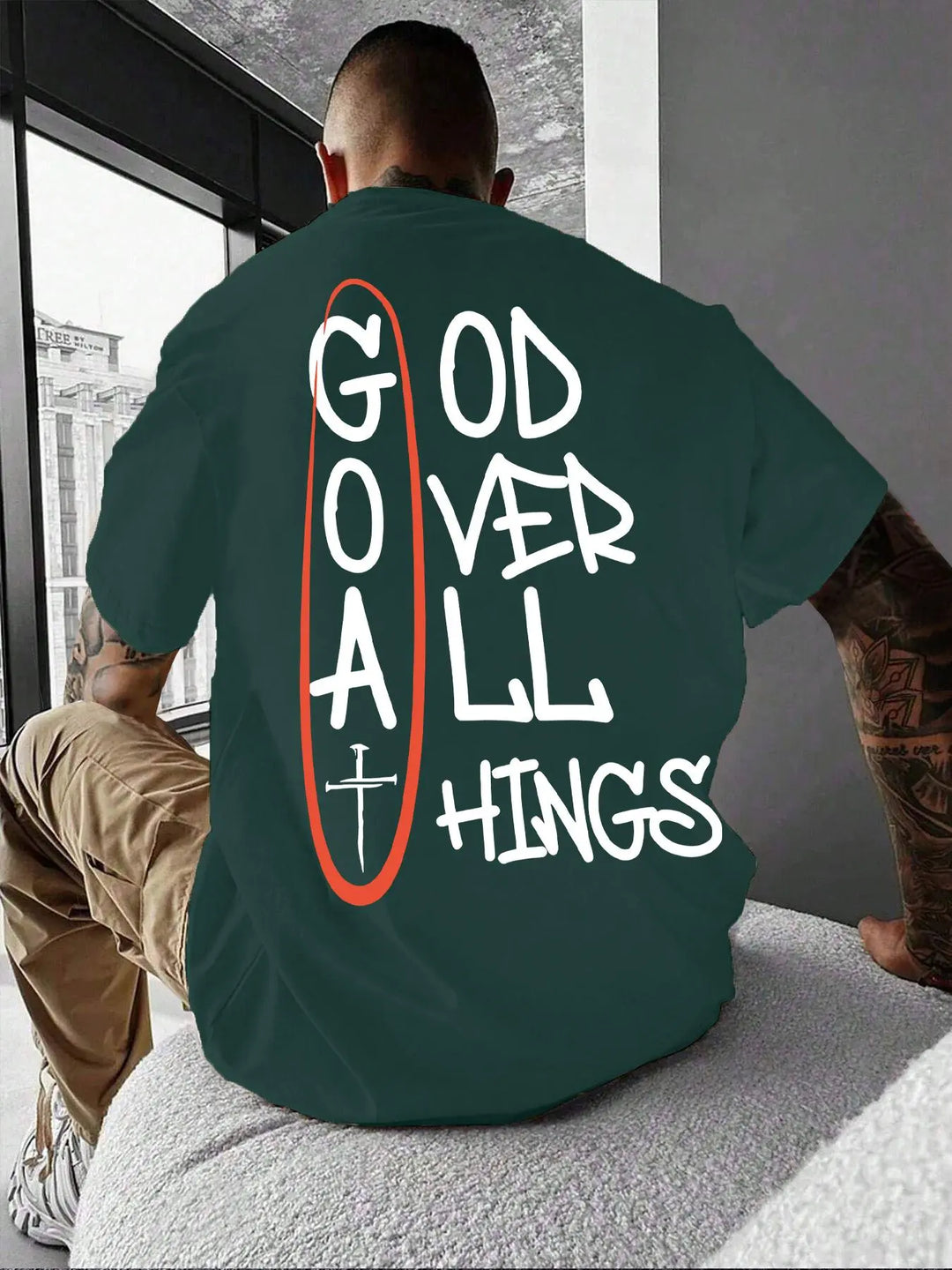 Faith Over All Things Graphic Oversized Tee