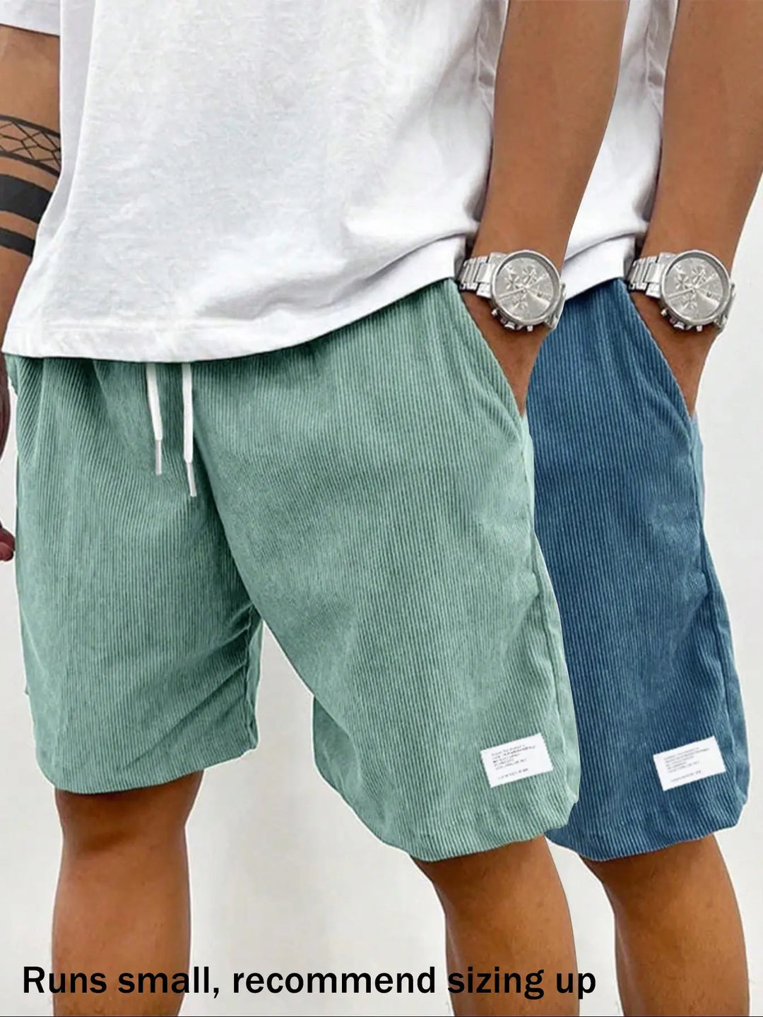 Textured Corduroy Comfort Shorts