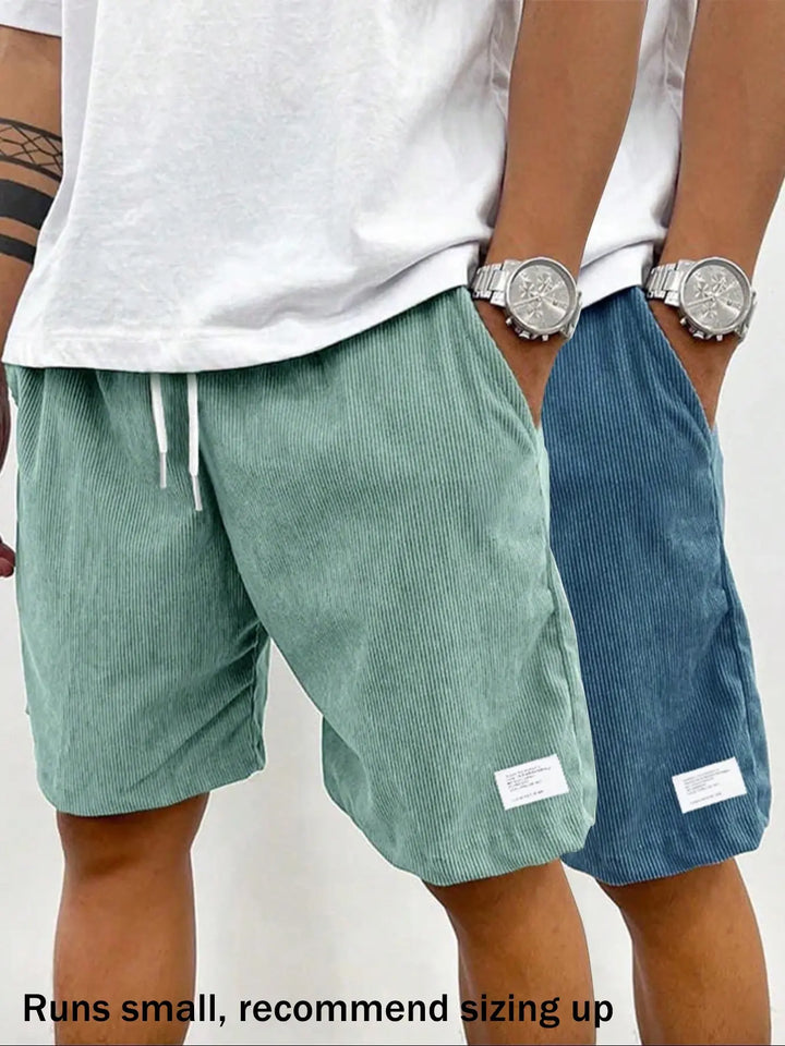 Textured Corduroy Comfort Shorts