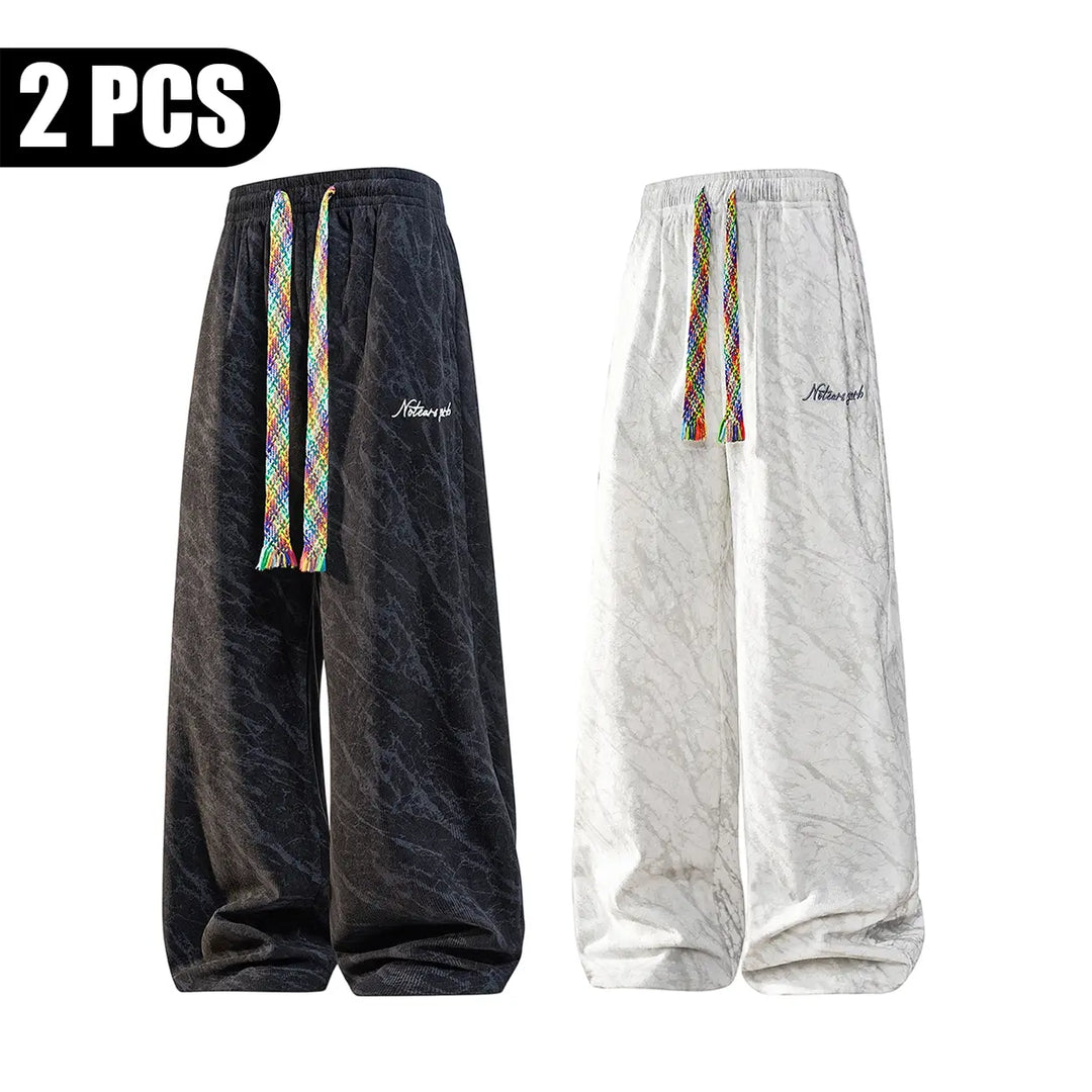 corduroy wide-leg streetwear pants