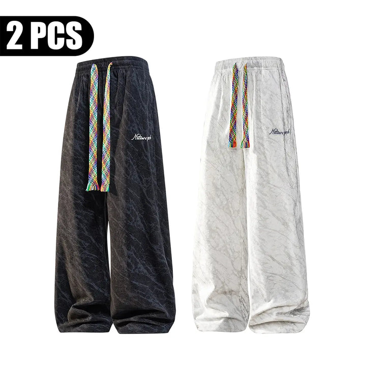 corduroy wide-leg streetwear pants