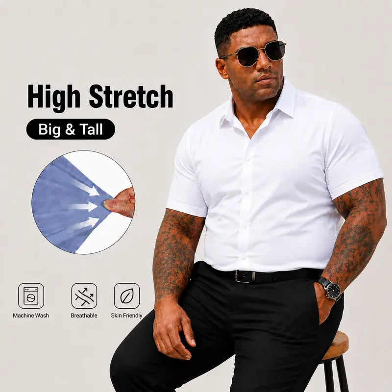 2-PACK BIG &amp;TALL PERFORMANCE DRESS SHIRTS