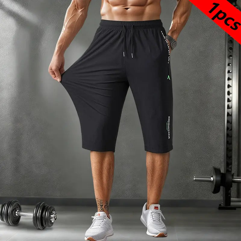 Men’s lightweight ice silk 3/4 pants