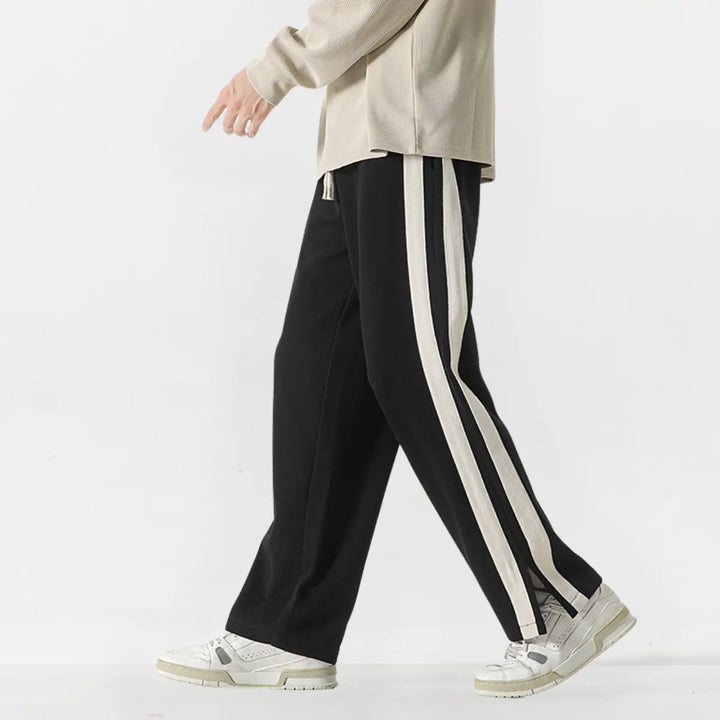 Retro Striped Athleisure Track Pants
