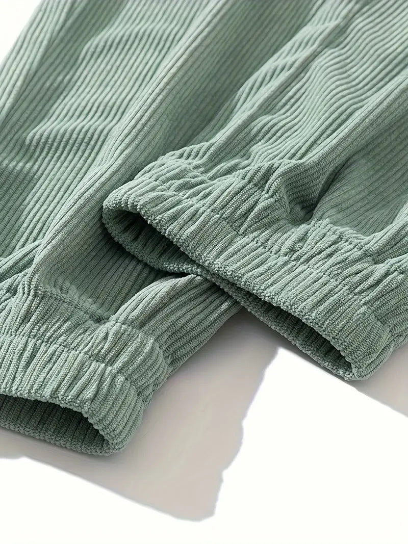 Plus Size Corduroy Joggers