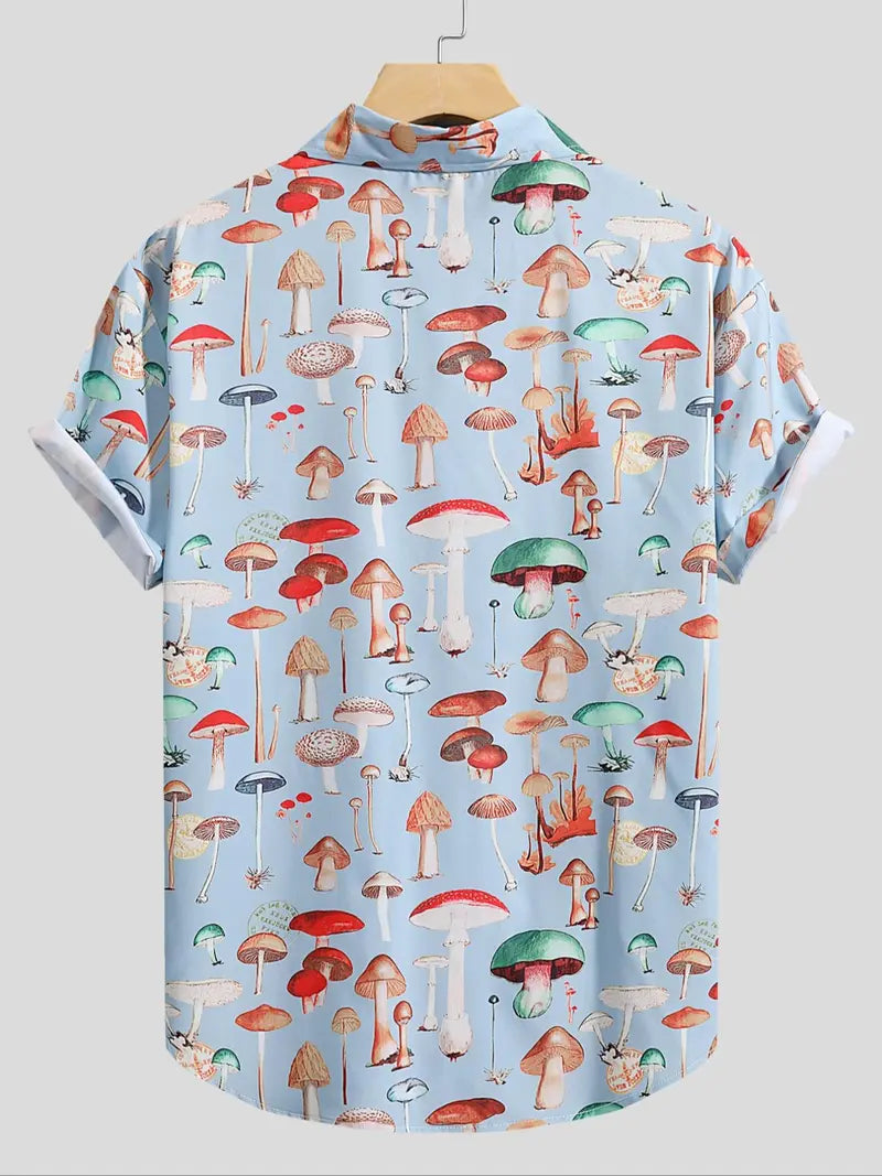 Mushroom Bloom Resort Shirt