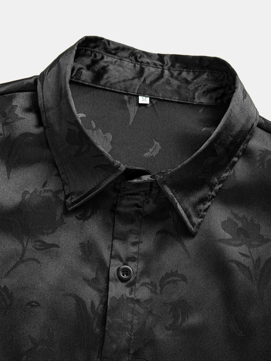Midnight Bloom Jacquard Resort Shirt