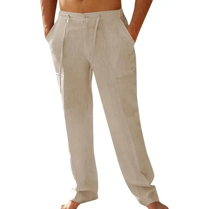 Coastal Linen Drawstring Trousers