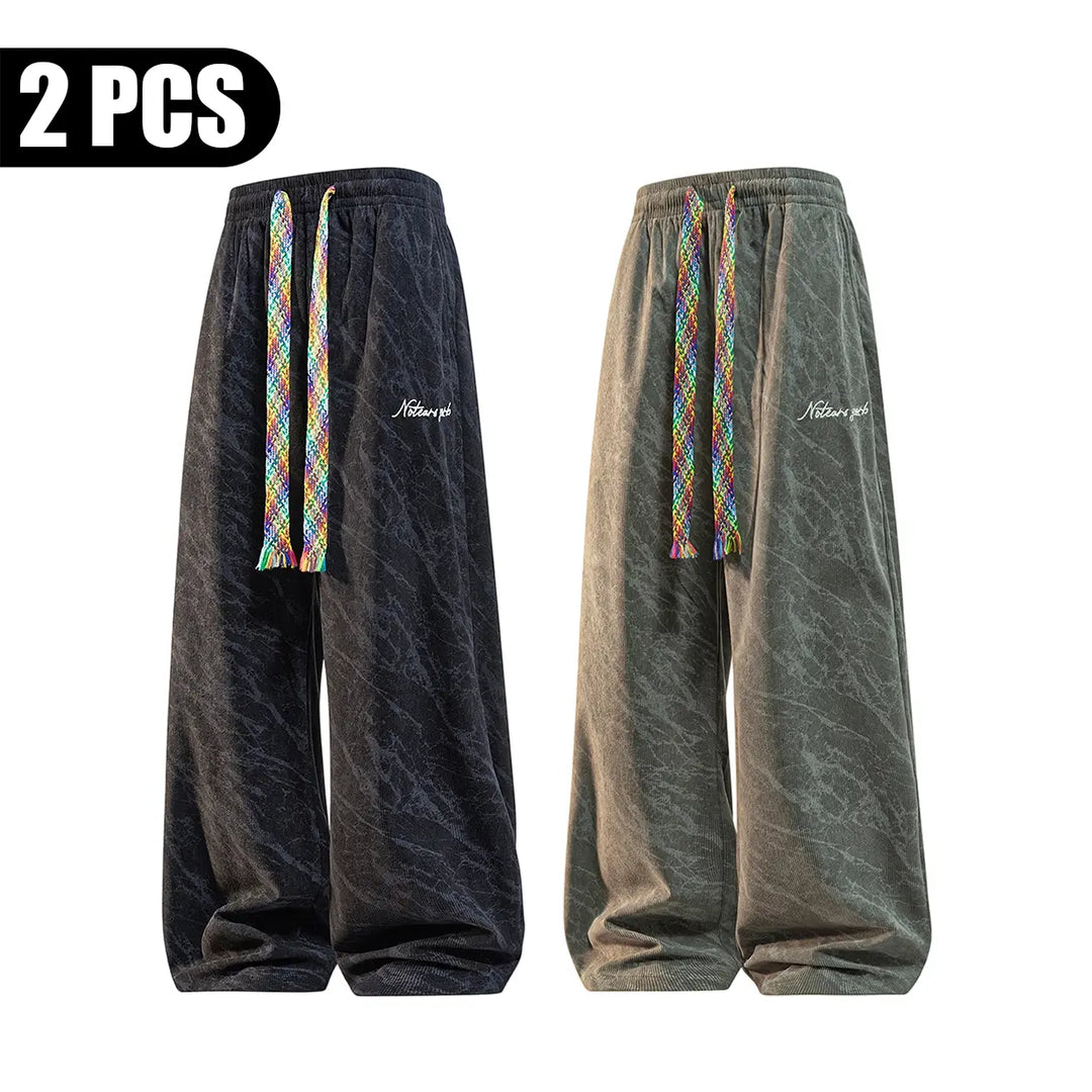 corduroy wide-leg streetwear pants