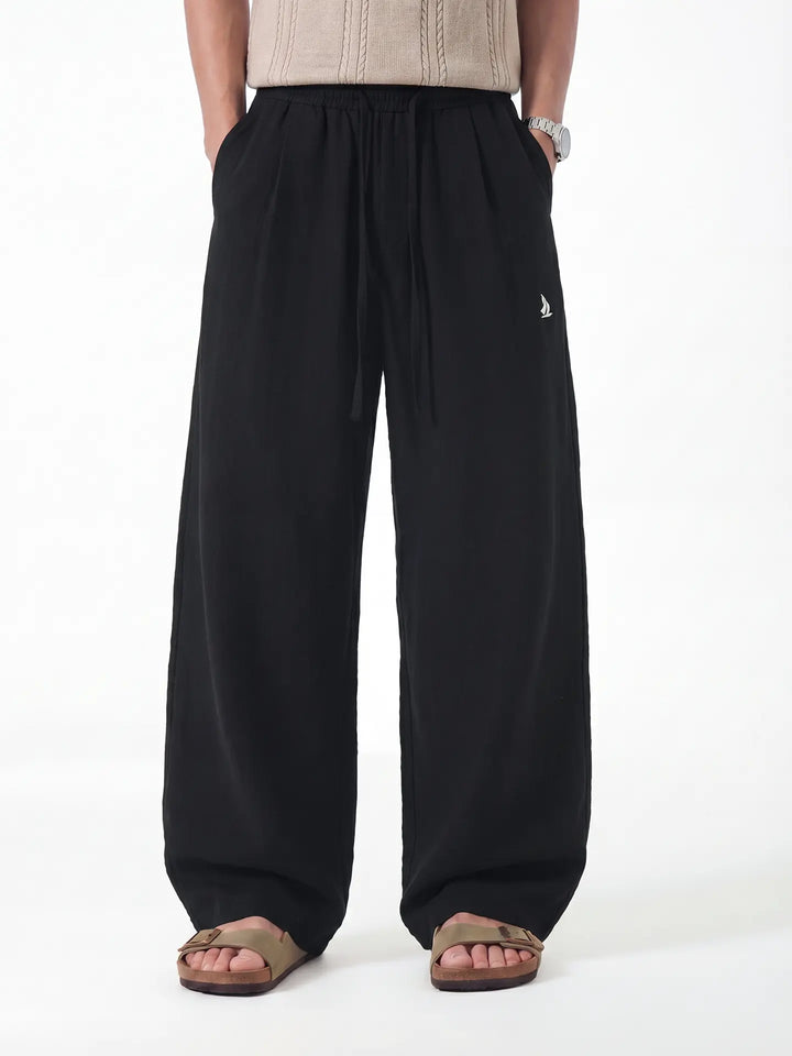 Linen Breeze Wide-Leg Pants