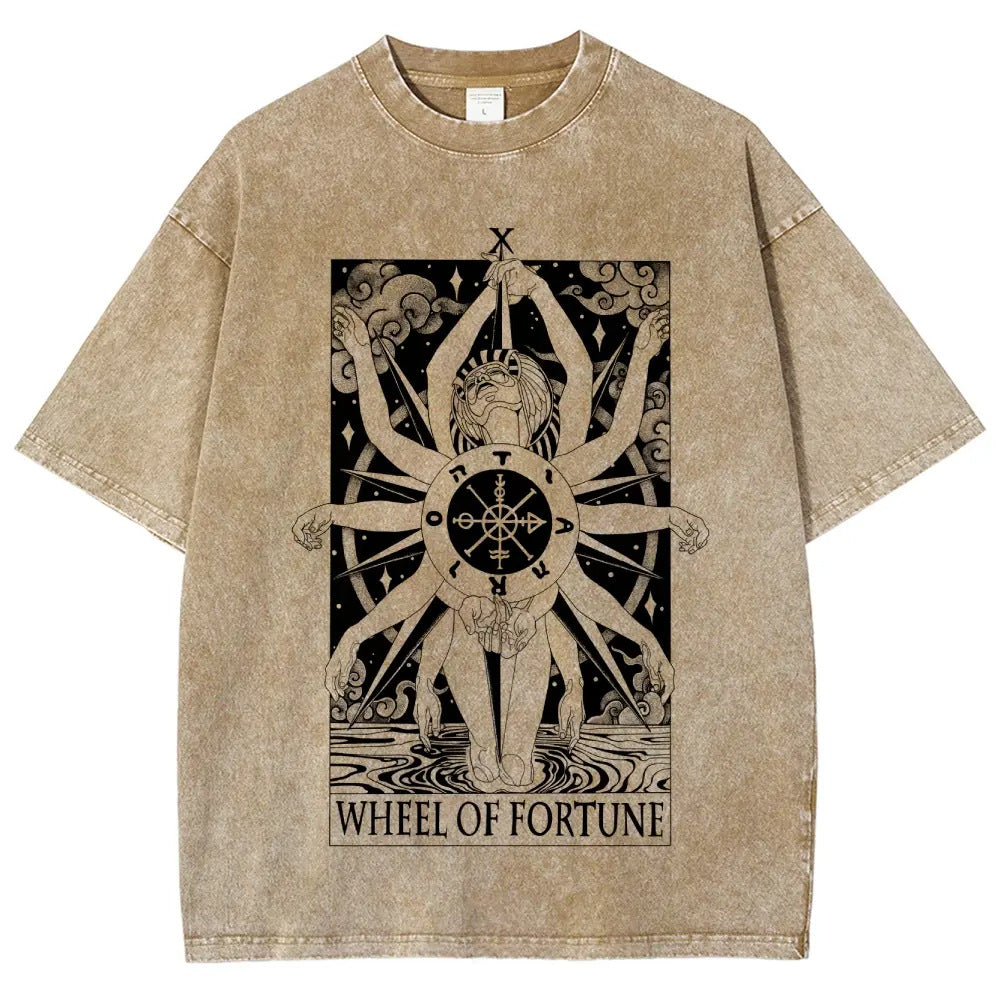 Vintage Wheel of Fortune Washed Graphic Tee