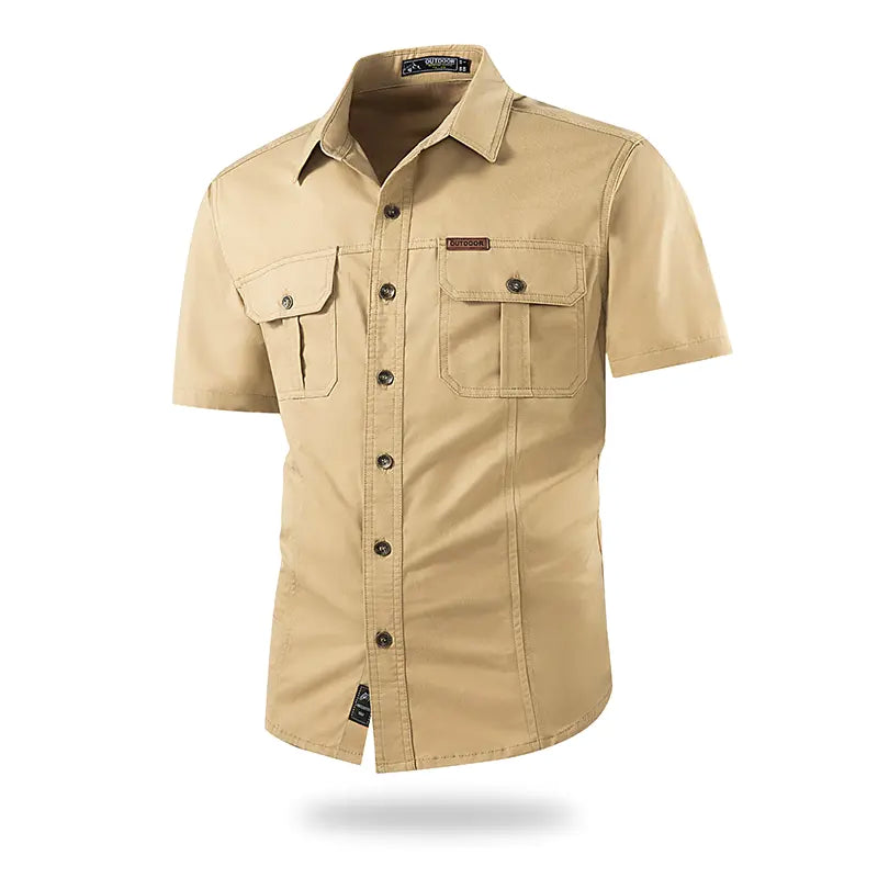 outdoor casual short-sleeve work shirt
