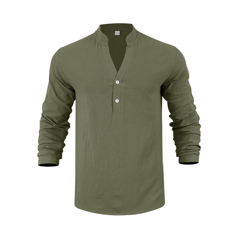 Minimal Luxe Henley Shirt