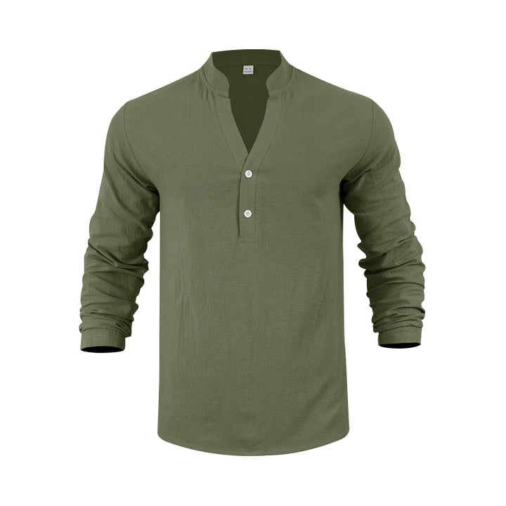 Minimal Luxe Henley Shirt