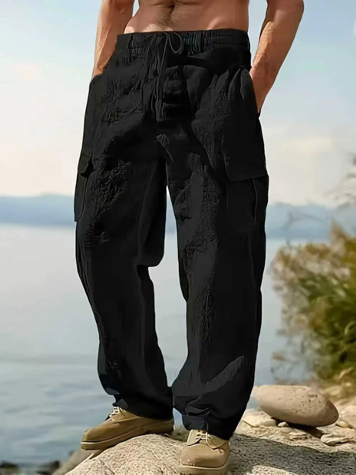 Coastal Linen Cargo Pants
