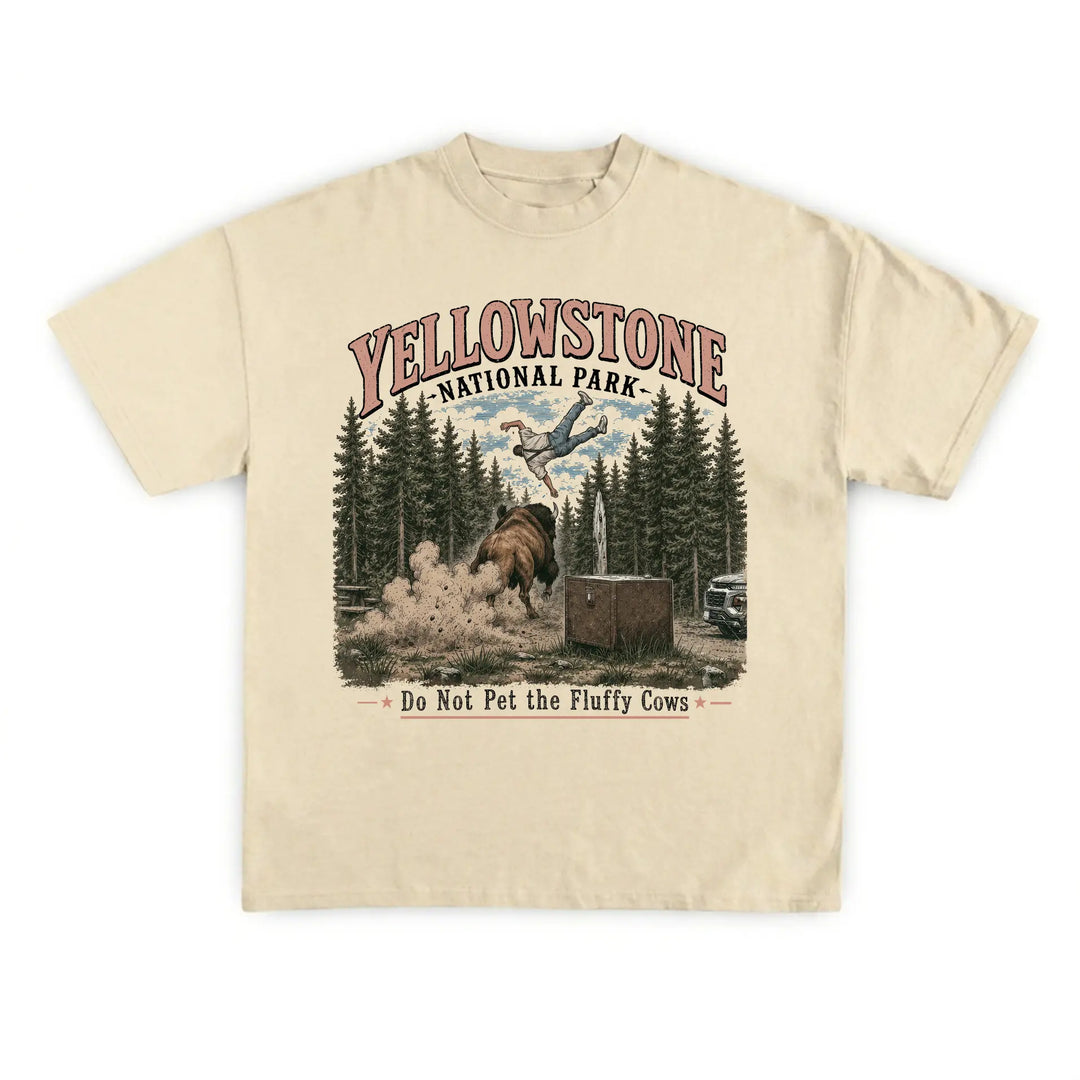 Do Not Pet the Fluffy Cows WARNING TEE
