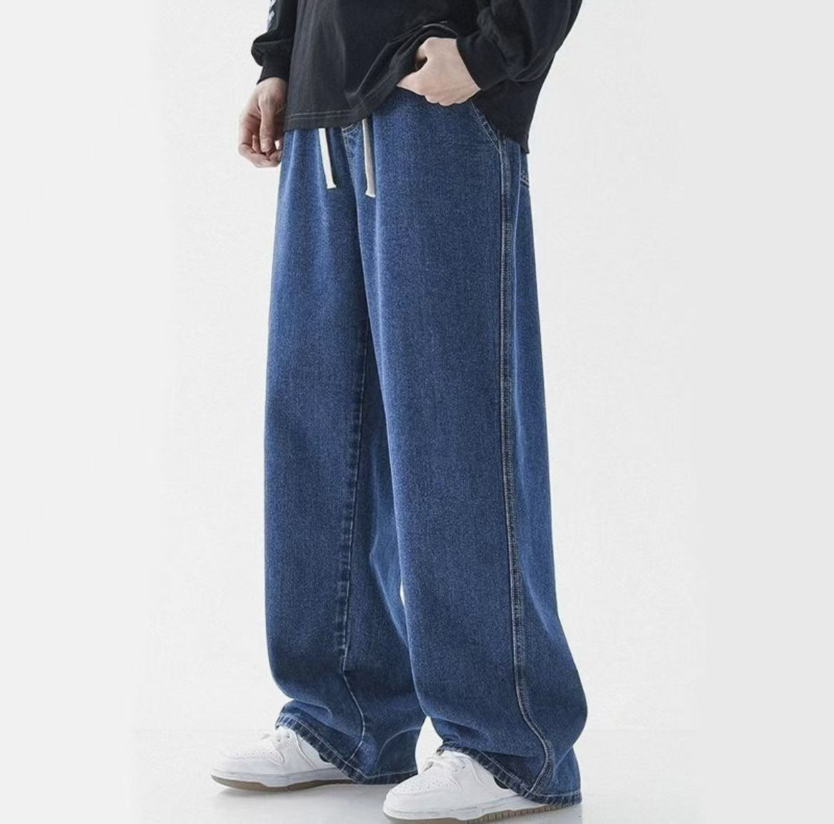 Light Wash Baggy Jeans