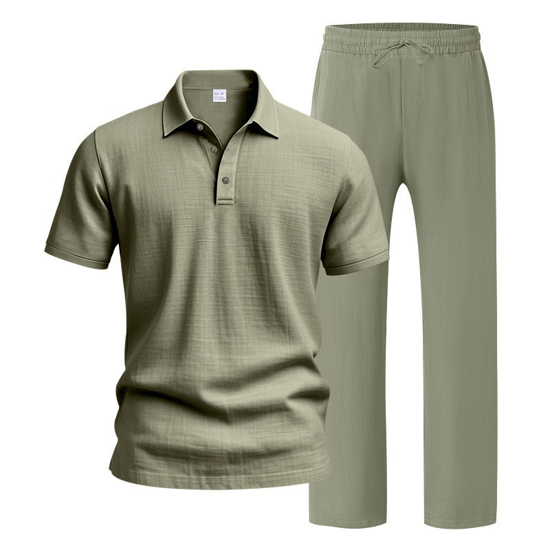 Men’s Linen Beach Two Piece Set