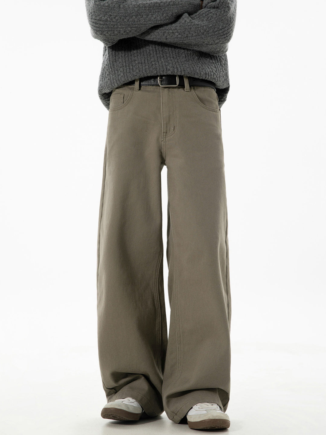 Wide Leg Minimalist Basic Jeans