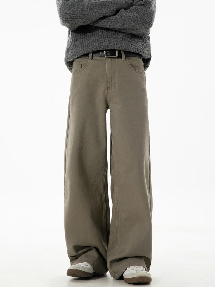 Wide Leg Minimalist Basic Jeans