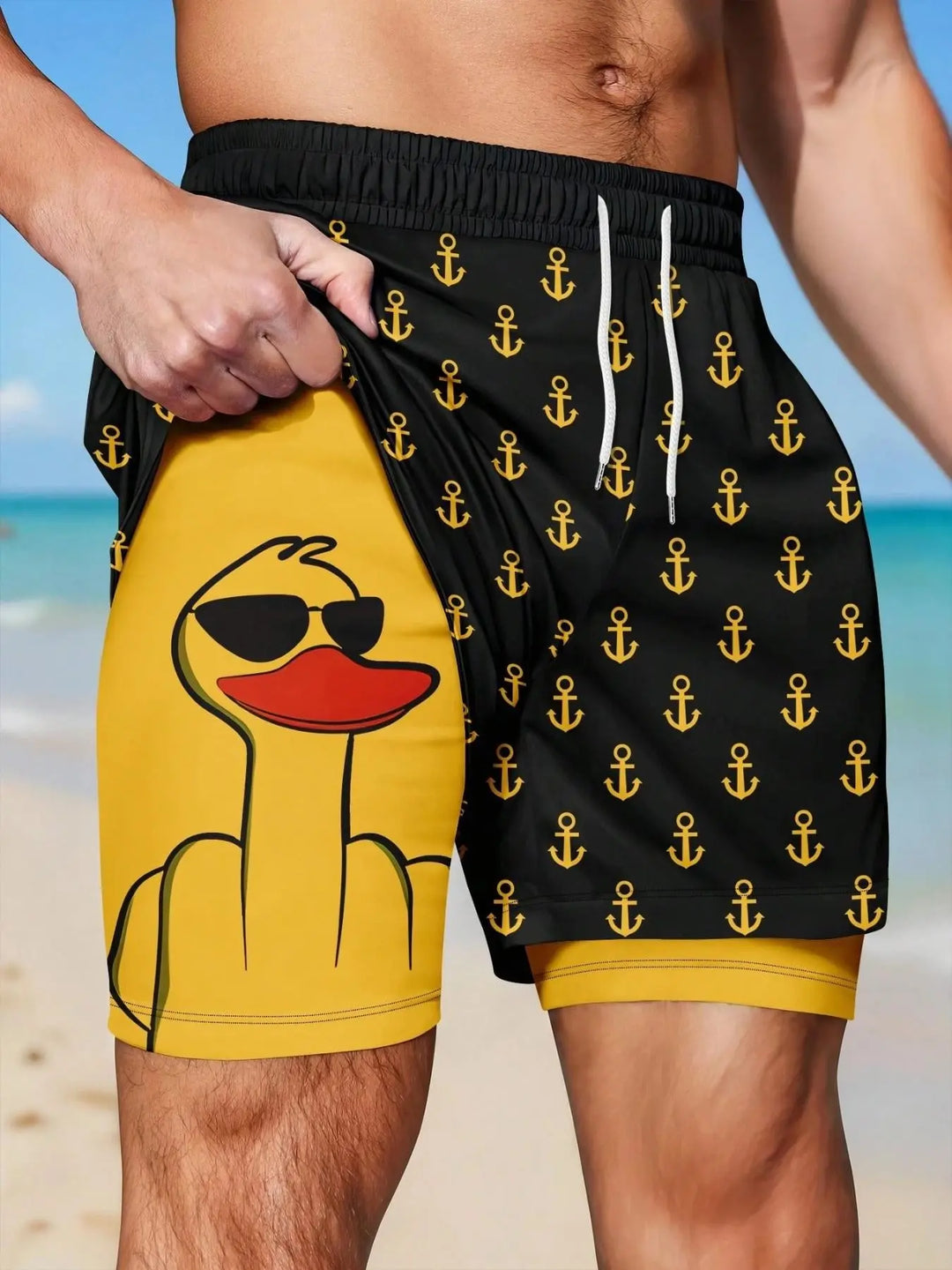 TideFlex 2-in-1 Beach Shorts