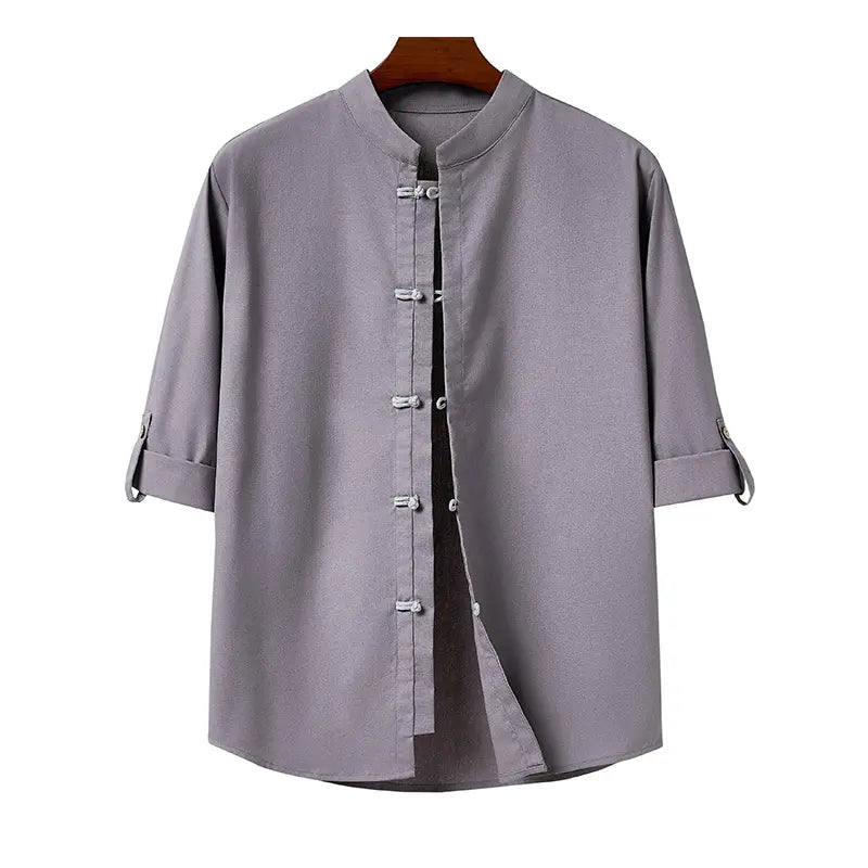 Plus Size Linen Shirt