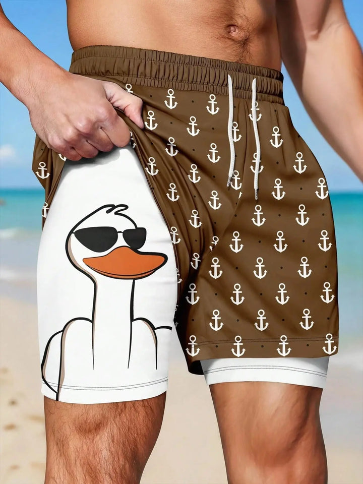 TideFlex 2-in-1 Beach Shorts