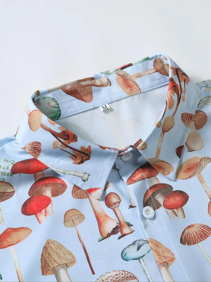 Mushroom Bloom Resort Shirt