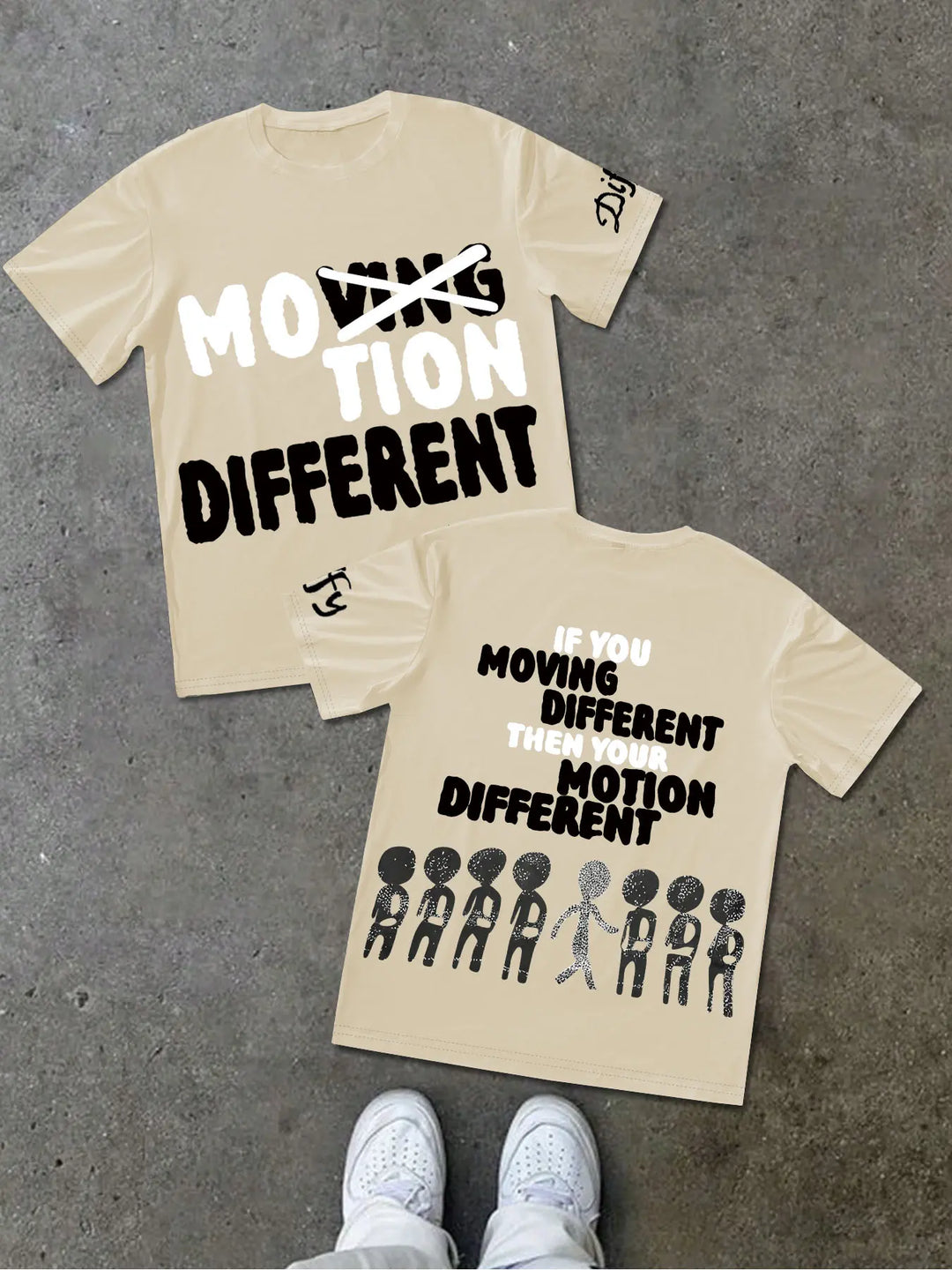 Motion Different Graphic Street Tee